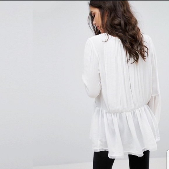 NWT Free People White Soul Serene Top - Picture 2 of 10